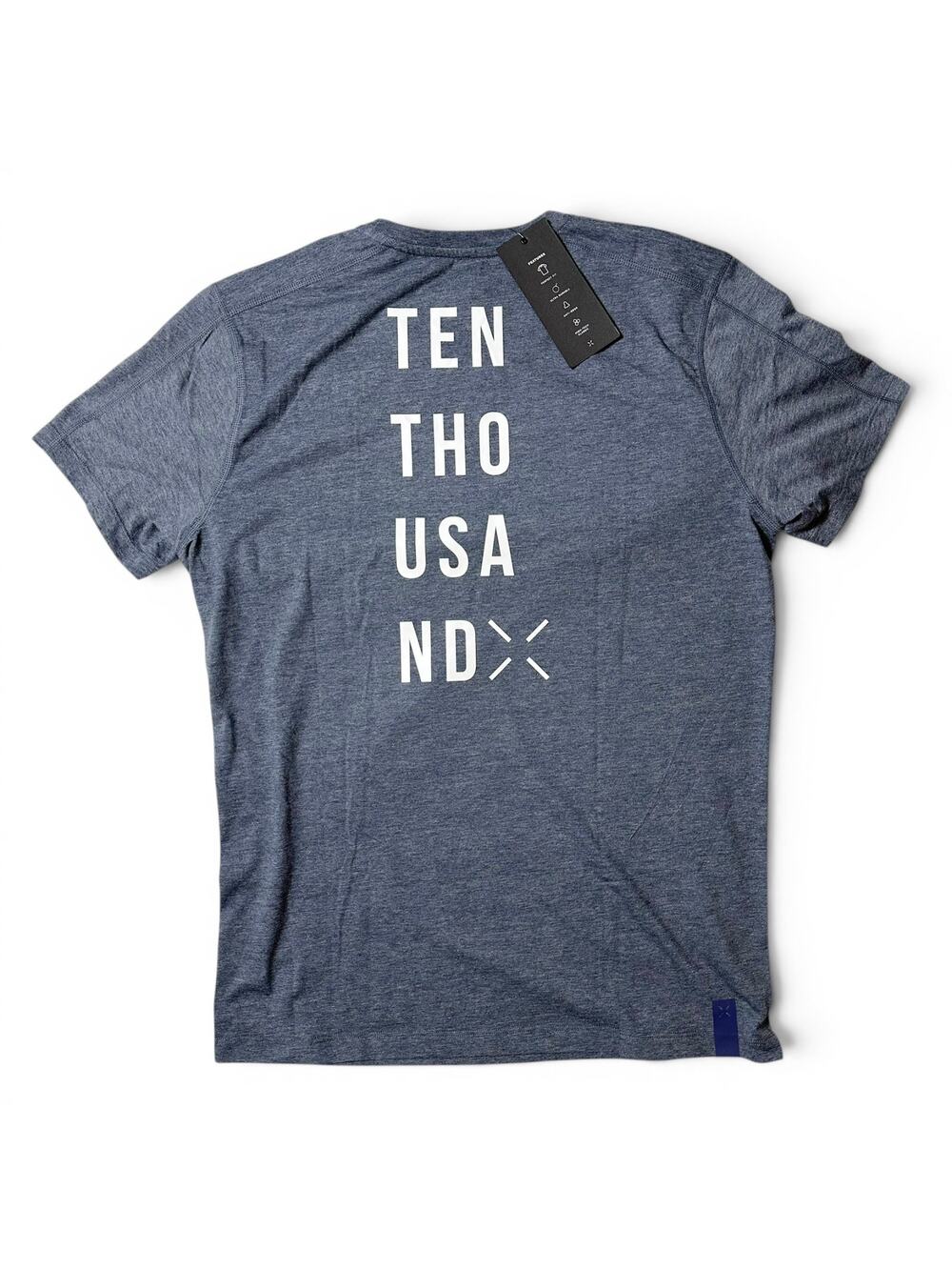 Ten Thousand Durable Tee Shirt Mens Size M Blue Gray Heather Training Gym
